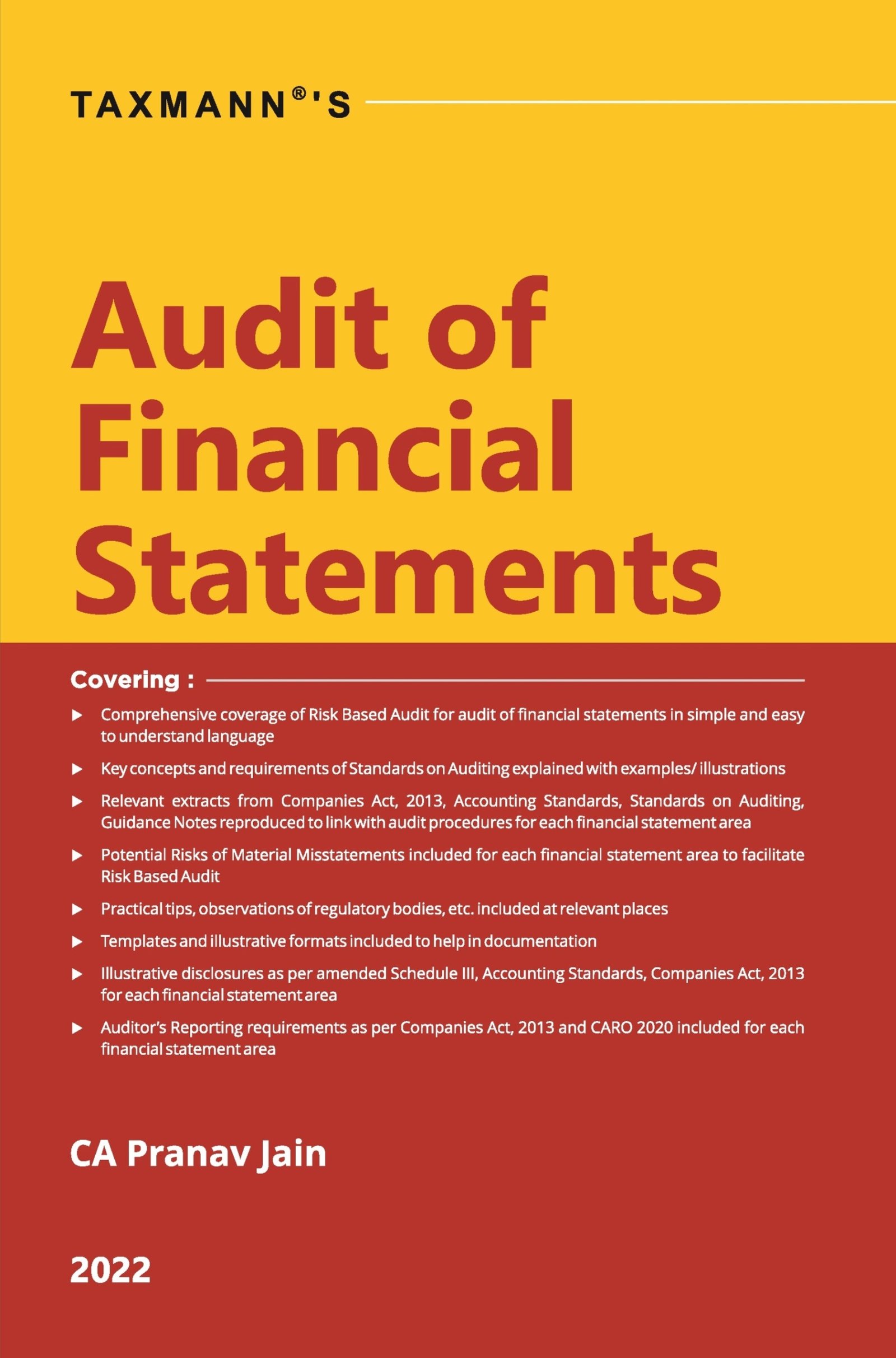 TAXMANN'S AUDIT OF FINANCIAL STATEMENTS BY CA PRANAV JAIN Bharat Law